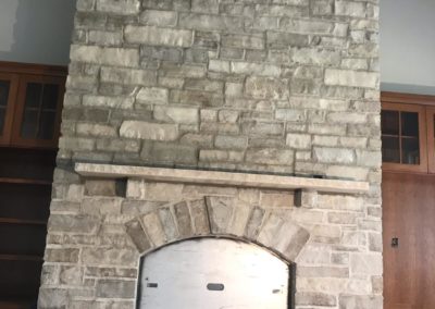 Fireplace stone veneer by Graff Masonry