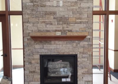 Fireplace stone work by Graff Masonry